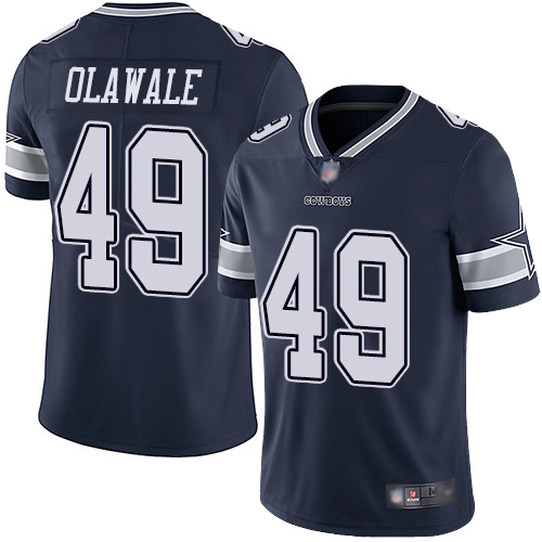 Men Dallas Cowboys Limited Navy Blue Jamize Olawale Home #49 Vapor Untouchable NFL Jersey
